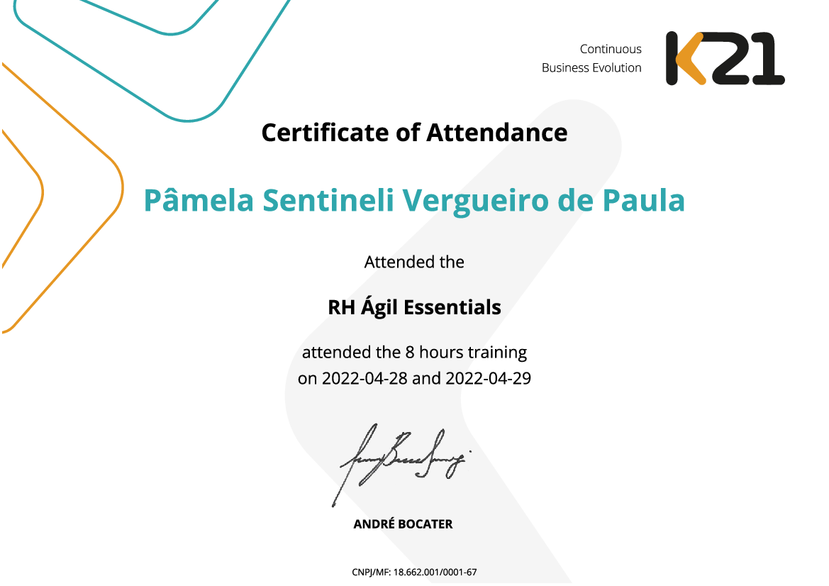 Certificado K21
